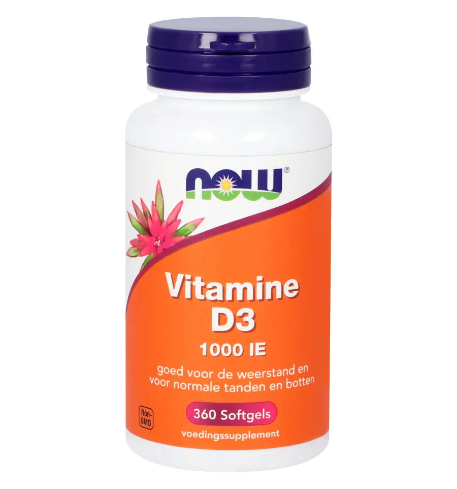 NOW Vitamine D3 25 mcg 360 softgels
