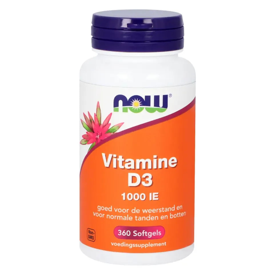 NOW Vitamine D3 25 mcg 360 softgels