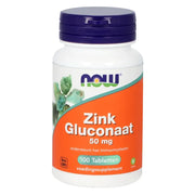 NOW Zink gluconaat 50 mg 100 tabletten