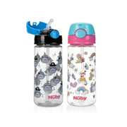 Nuby Beker met zacht rietje drukknop 530 ml 3-4 jaar