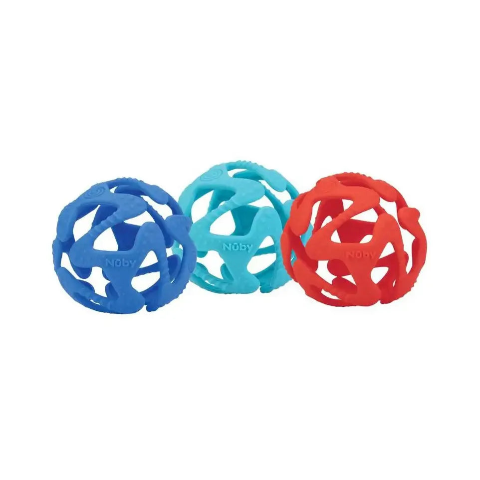 Nuby Silicone bijtbal 3 maanden+