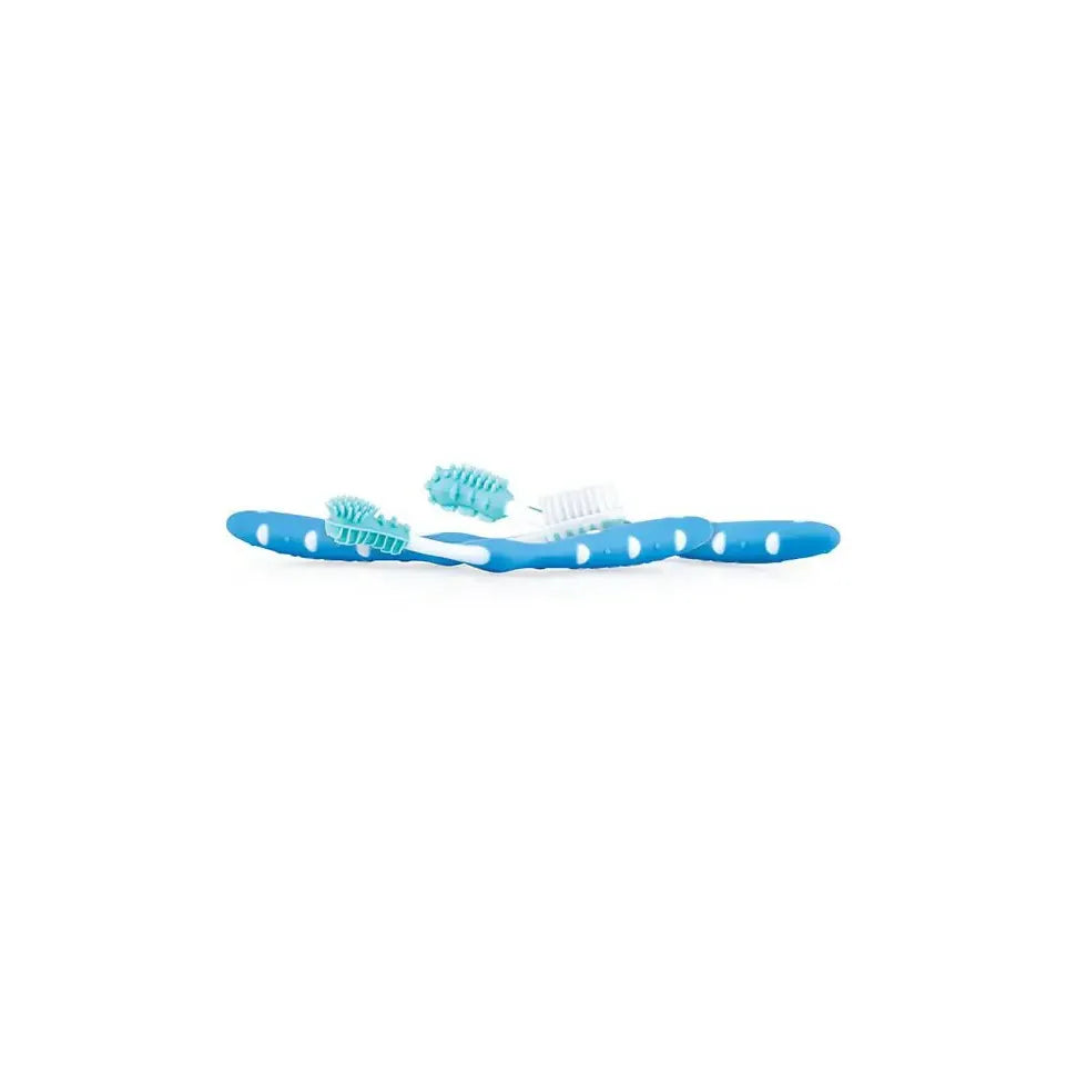Nuby Tandenborstelset 3m+ - blauw 3 stuks
