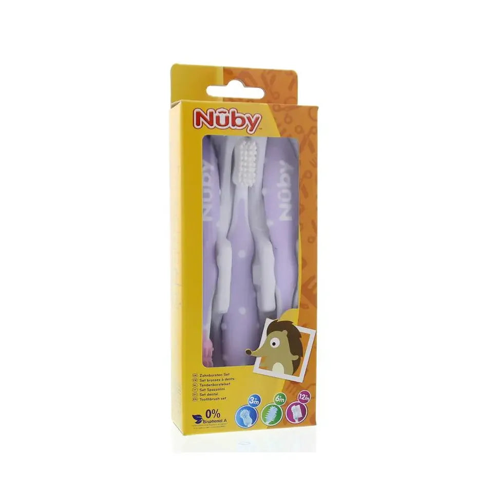 Nuby Tandenborstelsetje 3 stuks