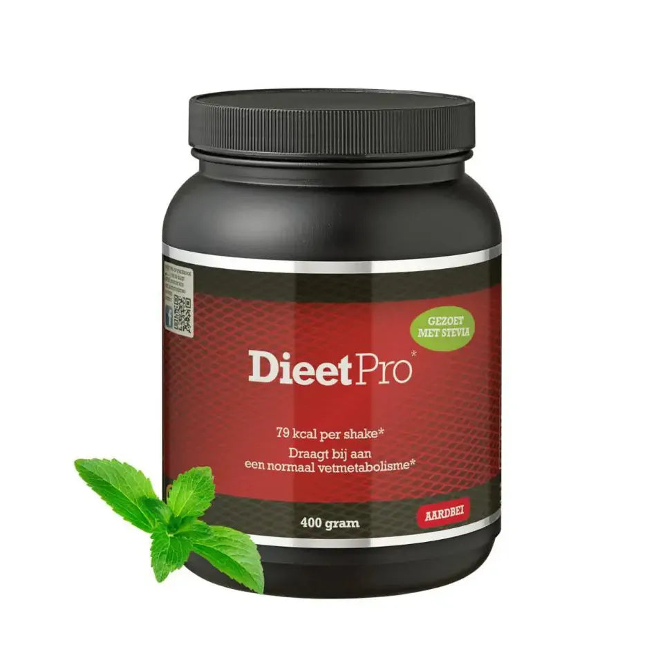 Dieet Pro stevia aardbei 400 gram