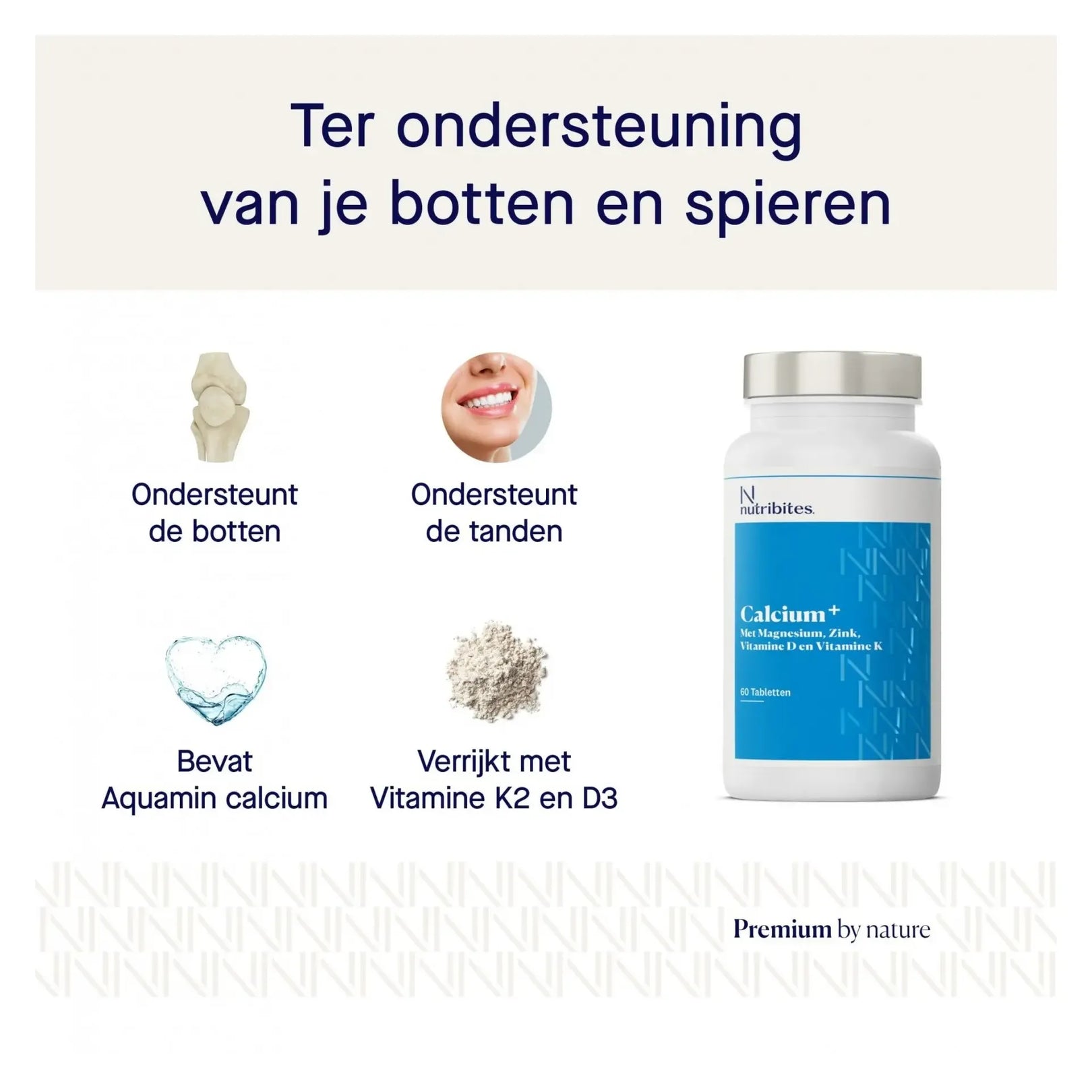 Nutribites Calcium+ 60 tabletten
