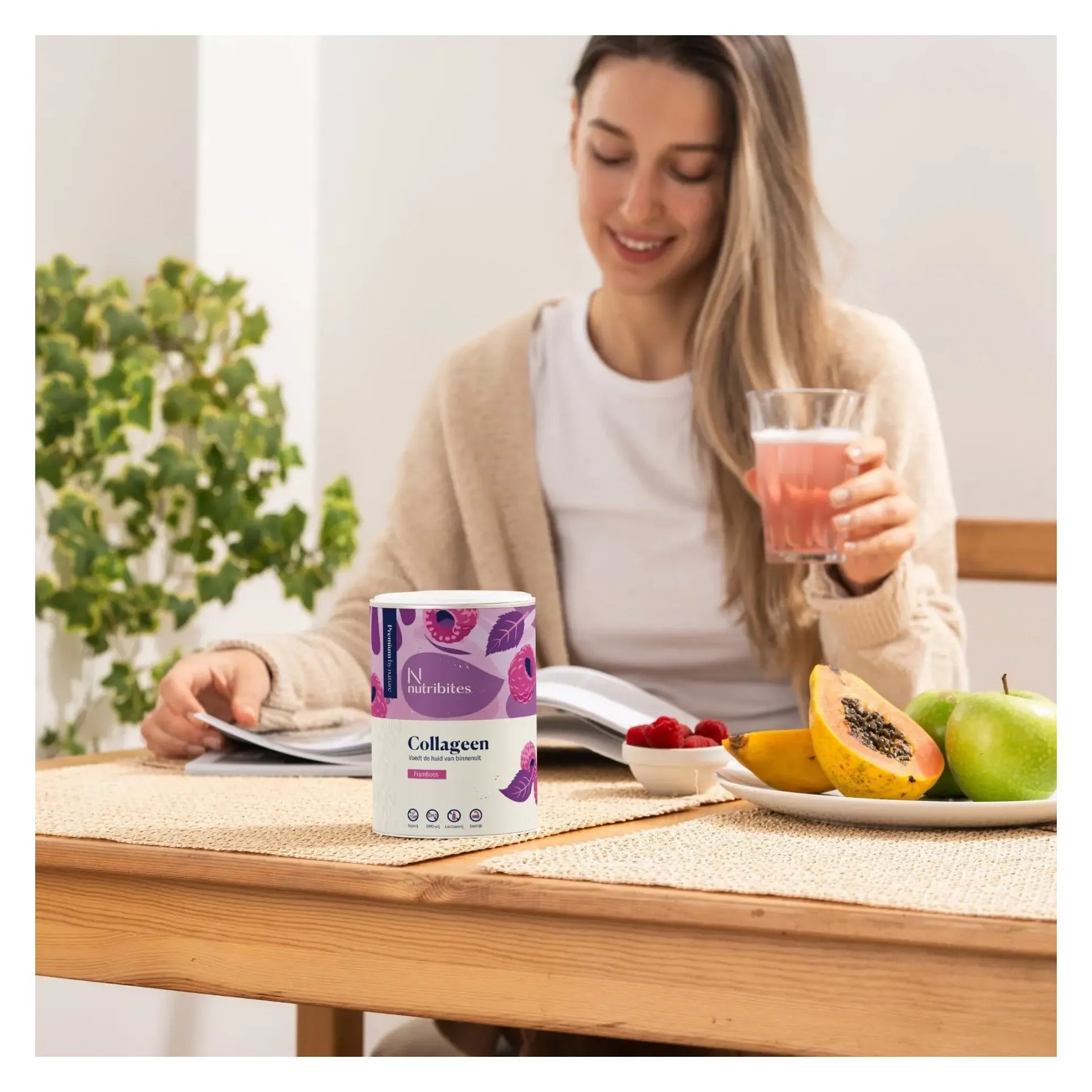 Nutribites Collageen framboos 360 gram