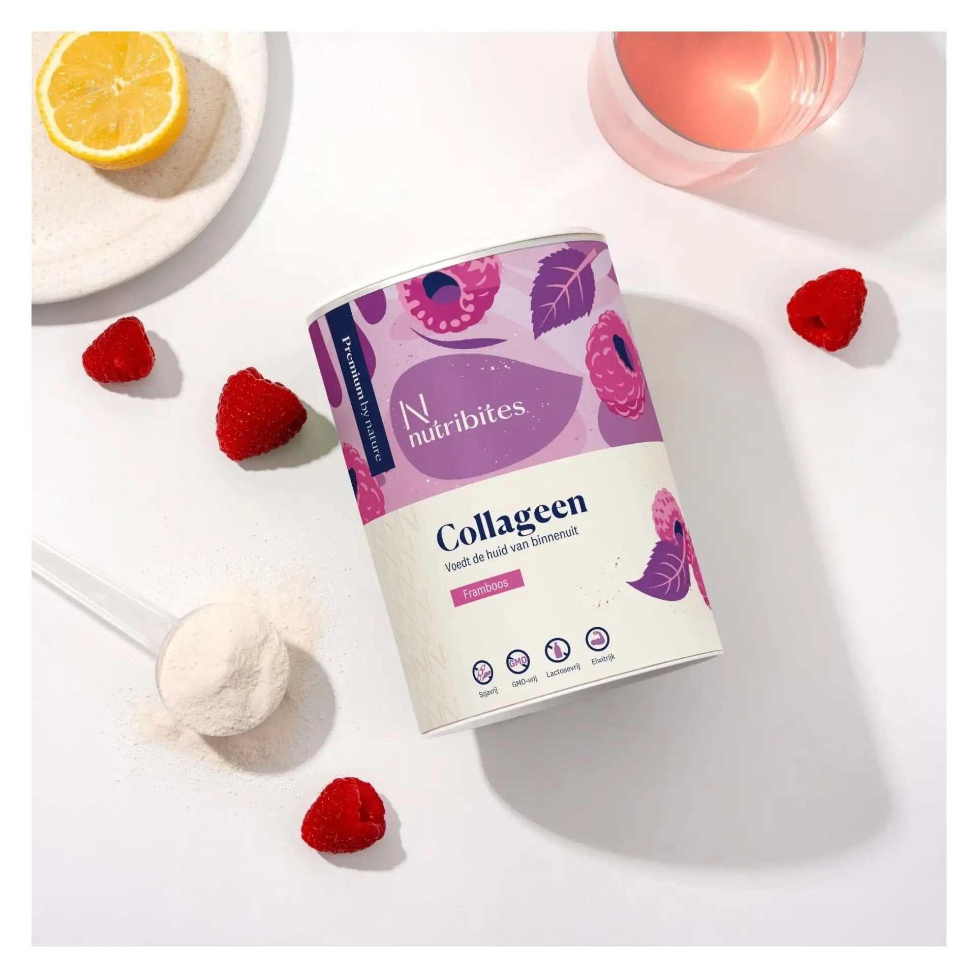 Nutribites Collageen framboos 360 gram