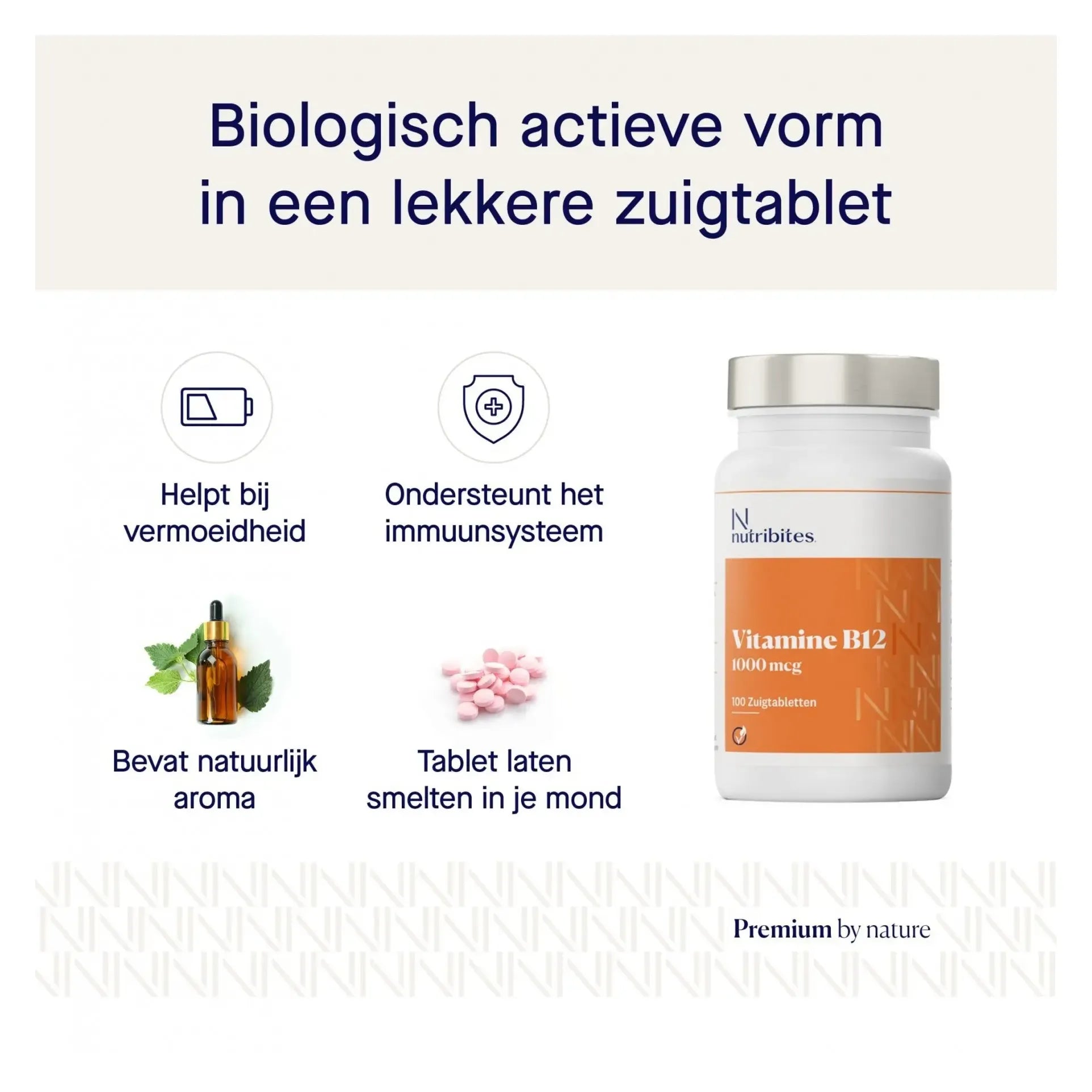 Nutribites Vitamine B12 1000 mgc 100 zuigtabletten