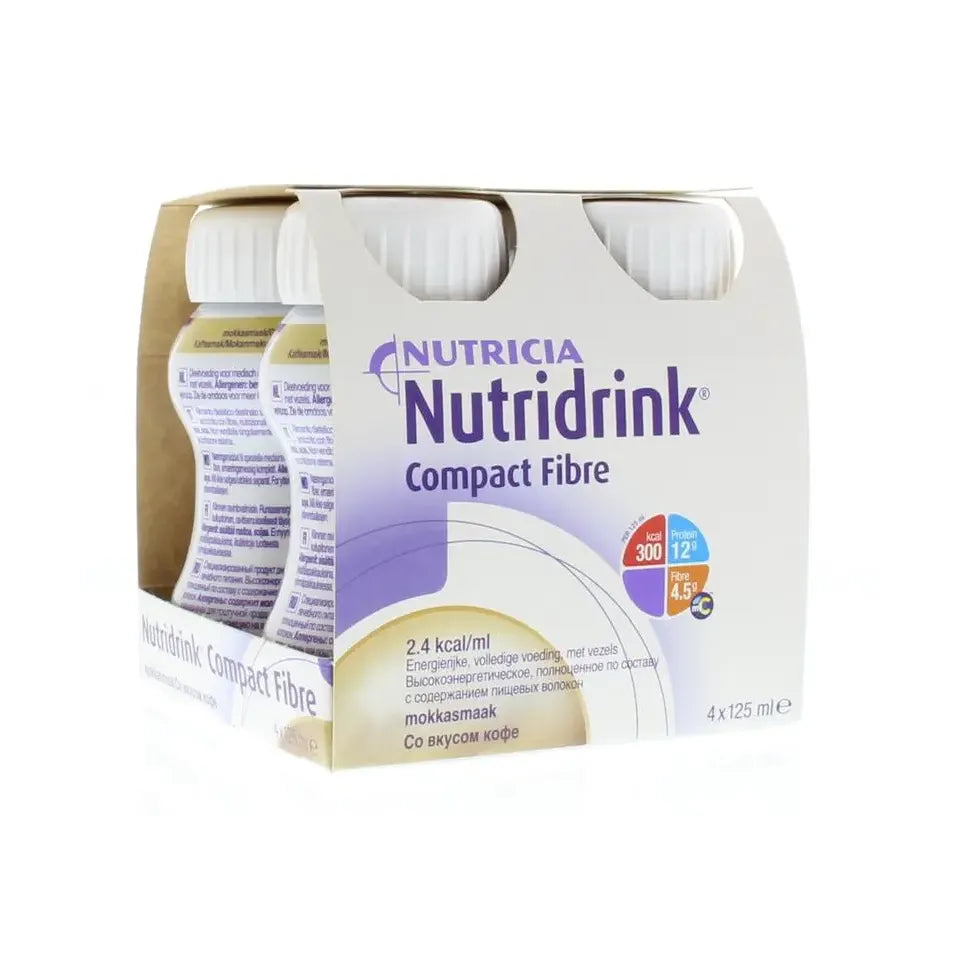 Nutricia Compact fibre mokka 125 ml 4 stuks