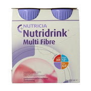 Nutricia Multi fibre aardbei 200 ml 4 stuks
