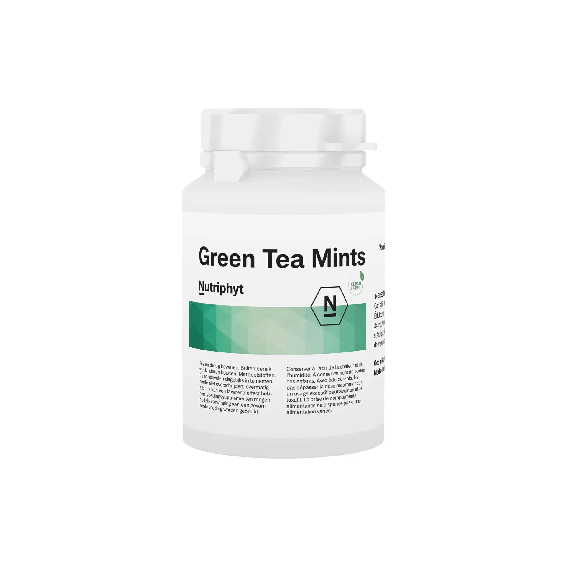Nutriphyt Green tea mints 120 kauwtabletten