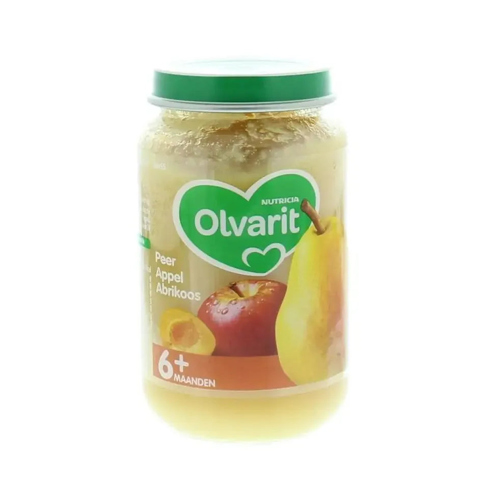 Olvarit Peer appel abrikoos 6M55 200 gram