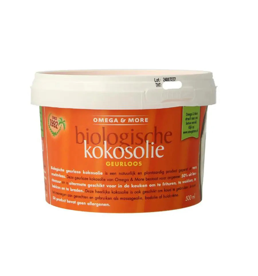 Omega en More Kokosolie geurloos 500 ml