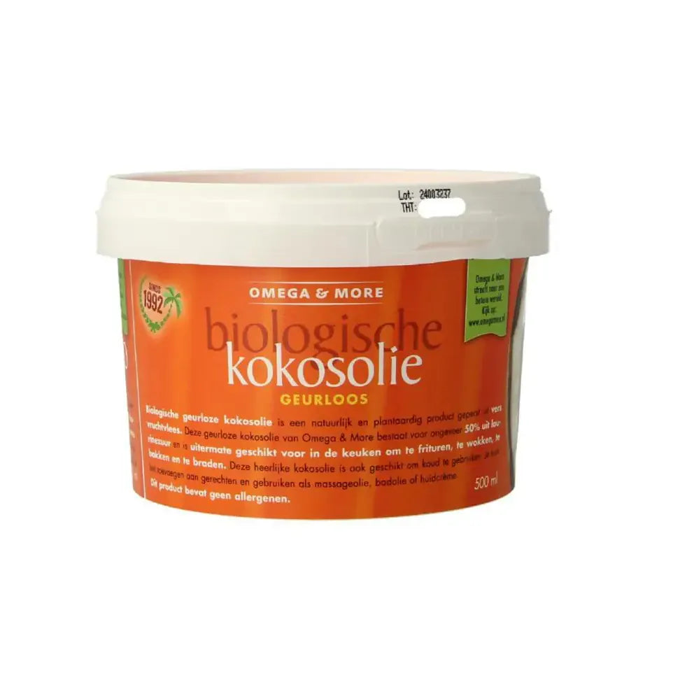 Omega en More Kokosolie geurloos 500 ml