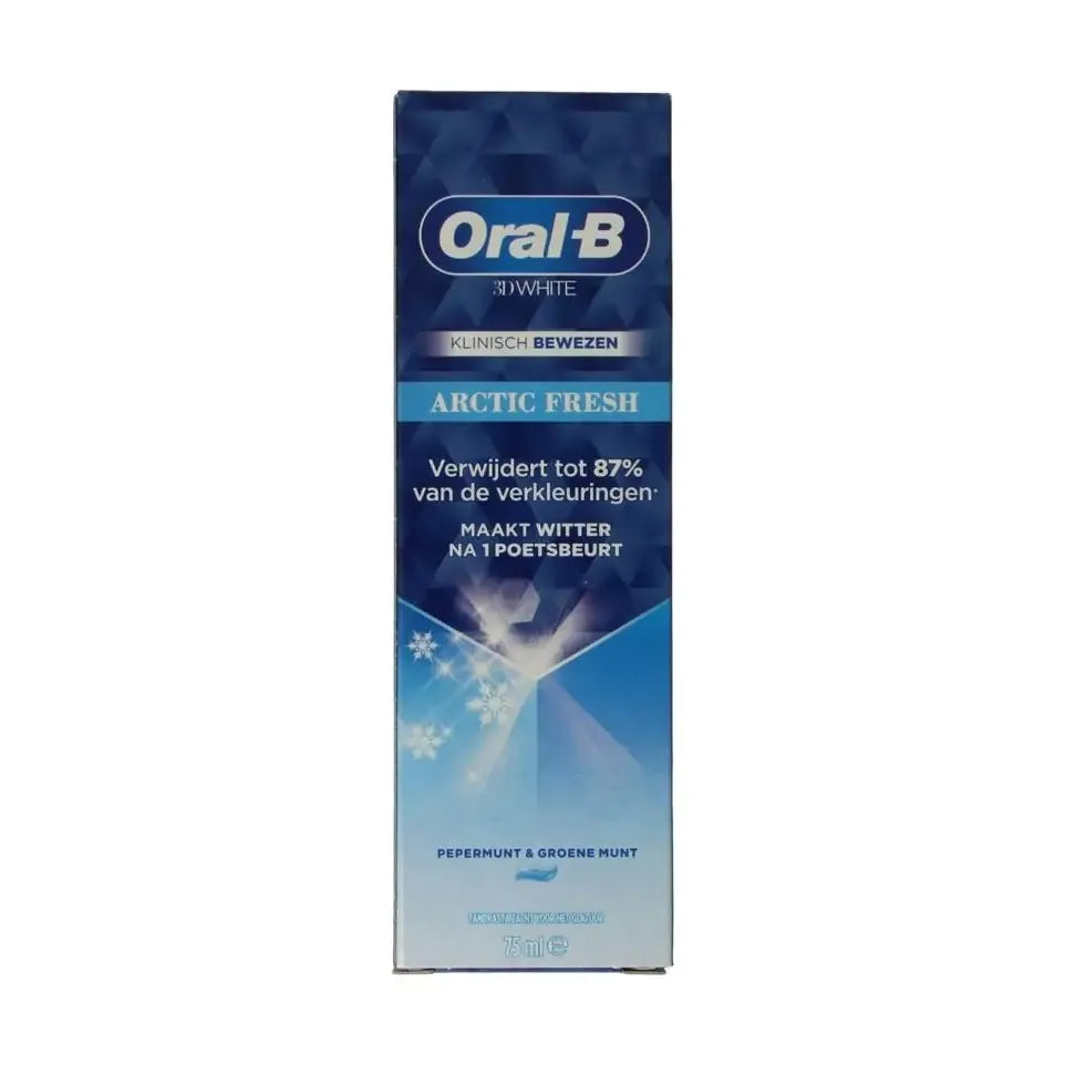 Oral B Tandpasta 3D white arctic fresh 75 ml