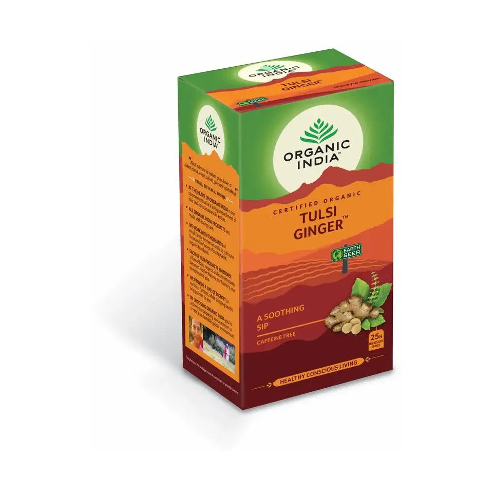 Organic India Tulsi ginger thee 25 zakjes