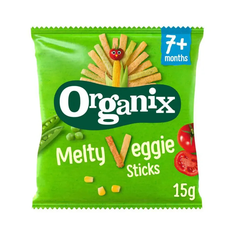 Organix Melty veggie sticks 7+ maanden 15 gram