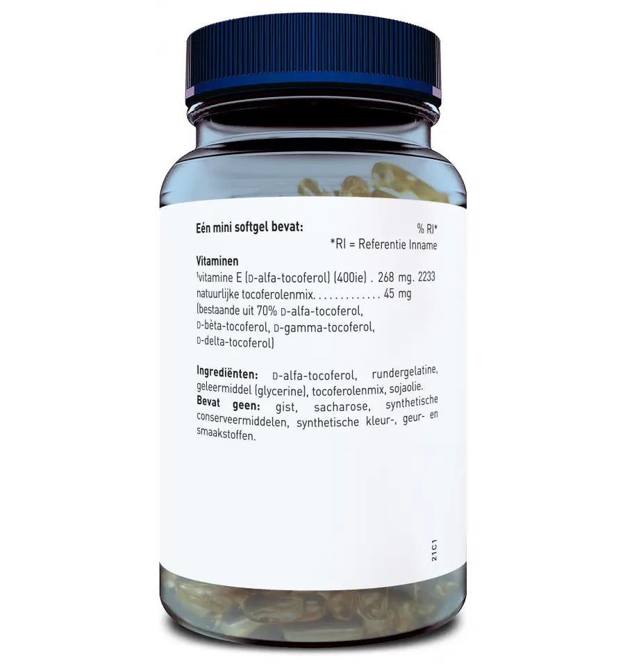 Orthica E-400 plus 60 mini softgels (afbeelding 3)