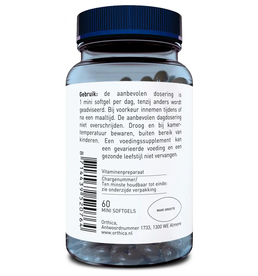 Orthica E-400 60 mini softgels (afbeelding 2)