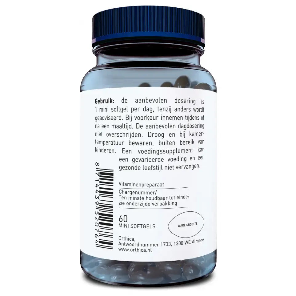 Orthica E-400 60 mini softgels (afbeelding 2)