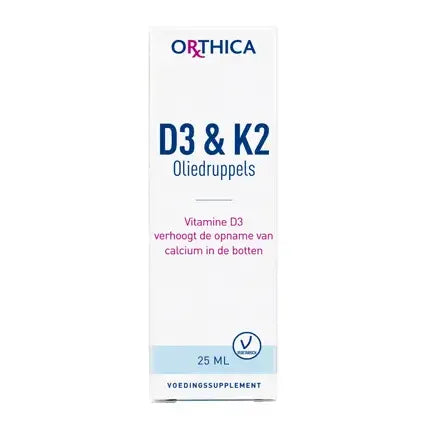 Orthica D3 & K2 Oliedruppels 25 ml