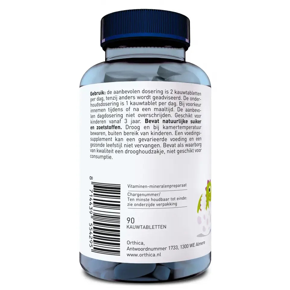 Orthica Dino Minerals 90 kauwtabletten