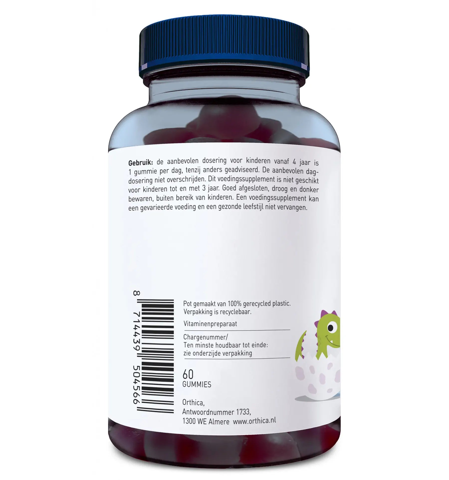 Orthica Dino multi 60 gummies (afbeelding 2)