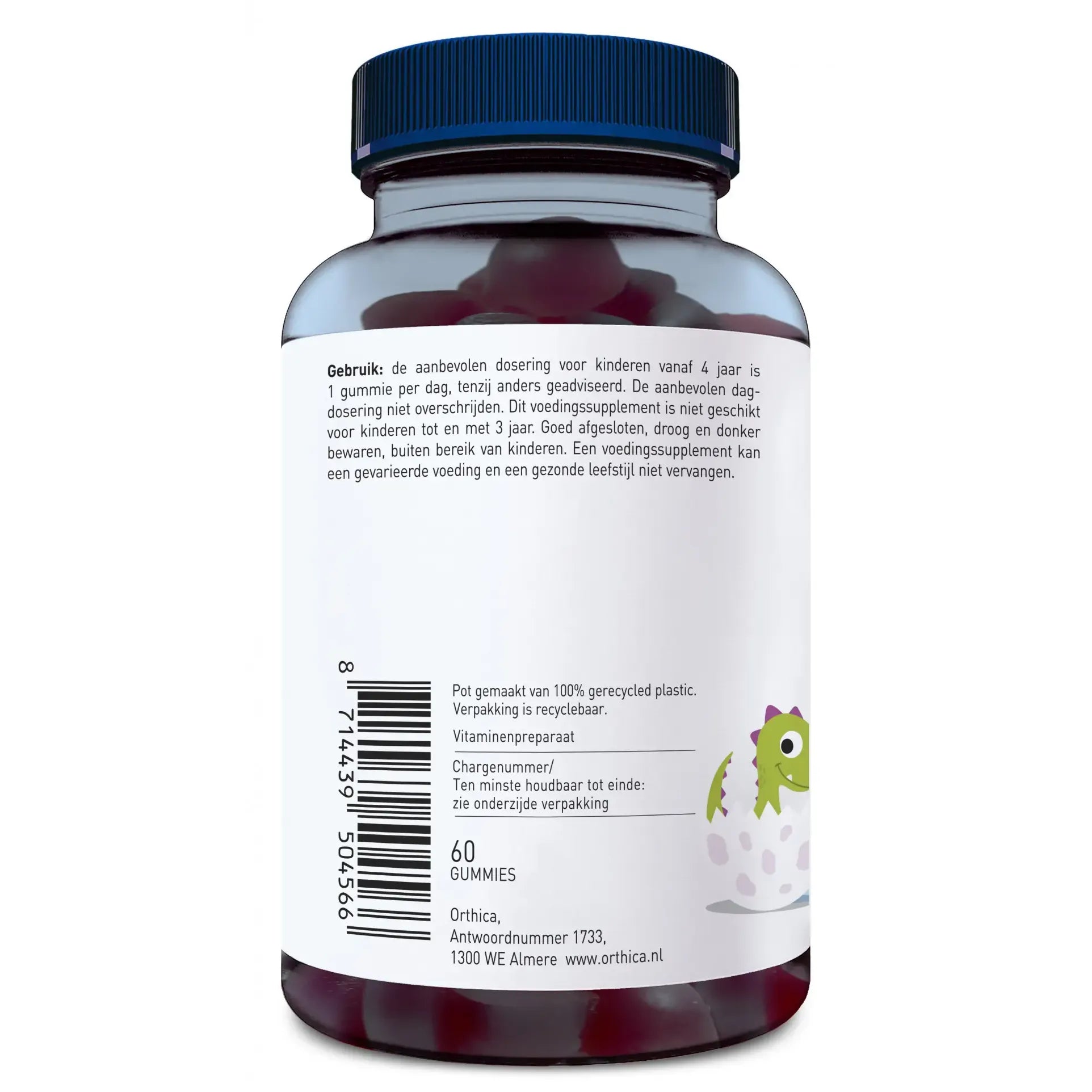 Orthica Dino multi 60 gummies (afbeelding 2)