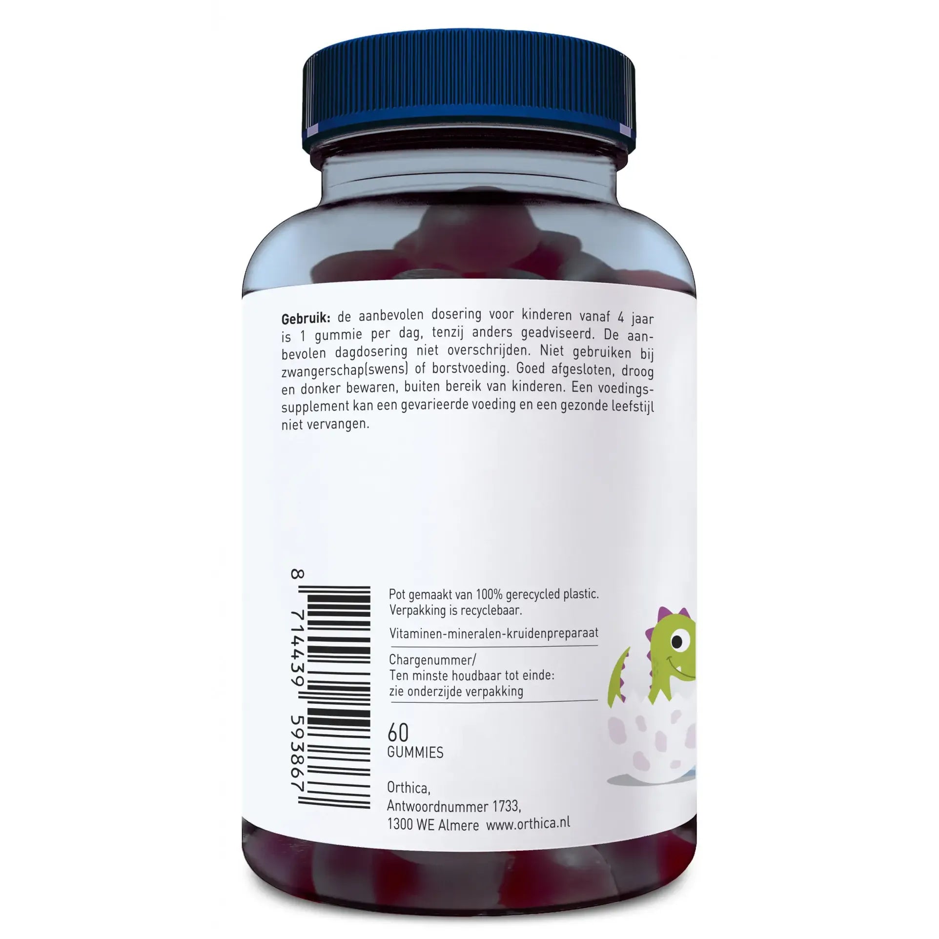 Orthica Dino weerstand 60 gummies