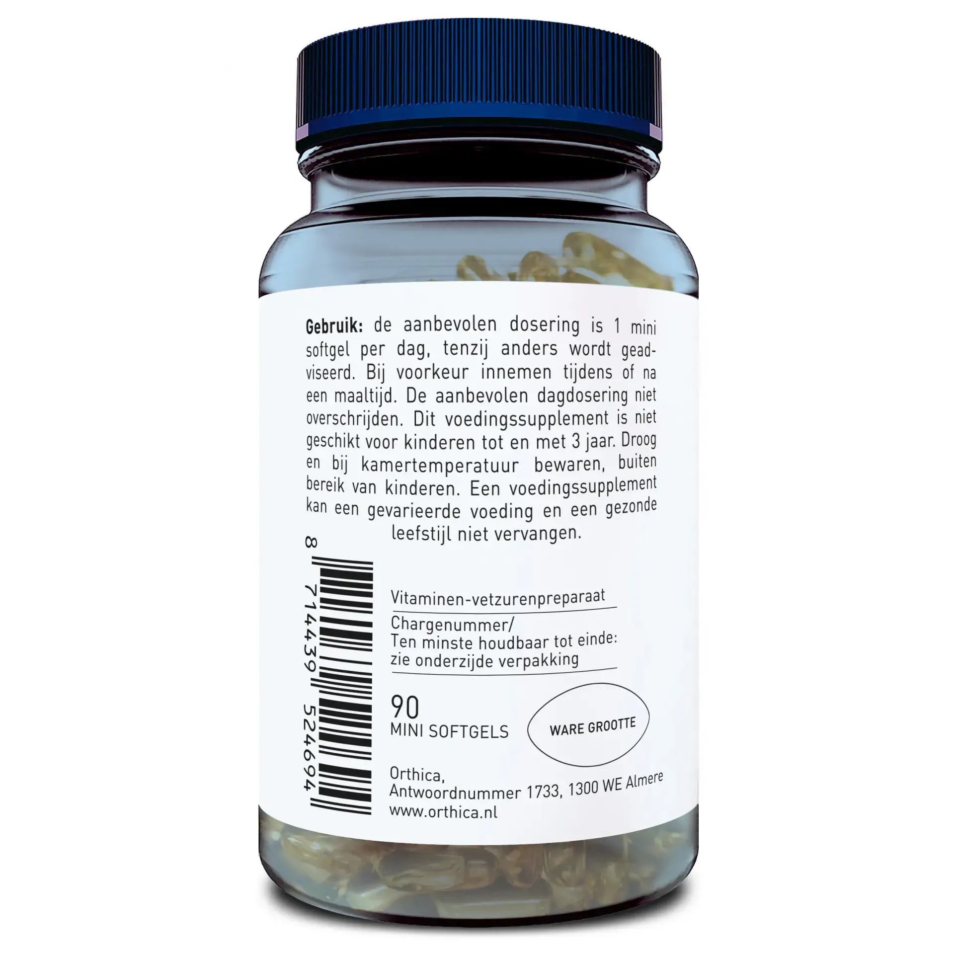 Orthica Kabeljauwleverolie 90 softgels