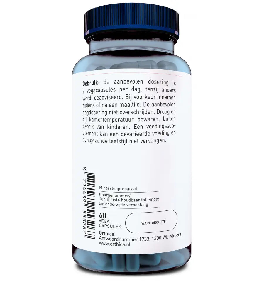 Orthica Magnesium Bisglycinaat-120 60 vcaps (afbeelding 2)