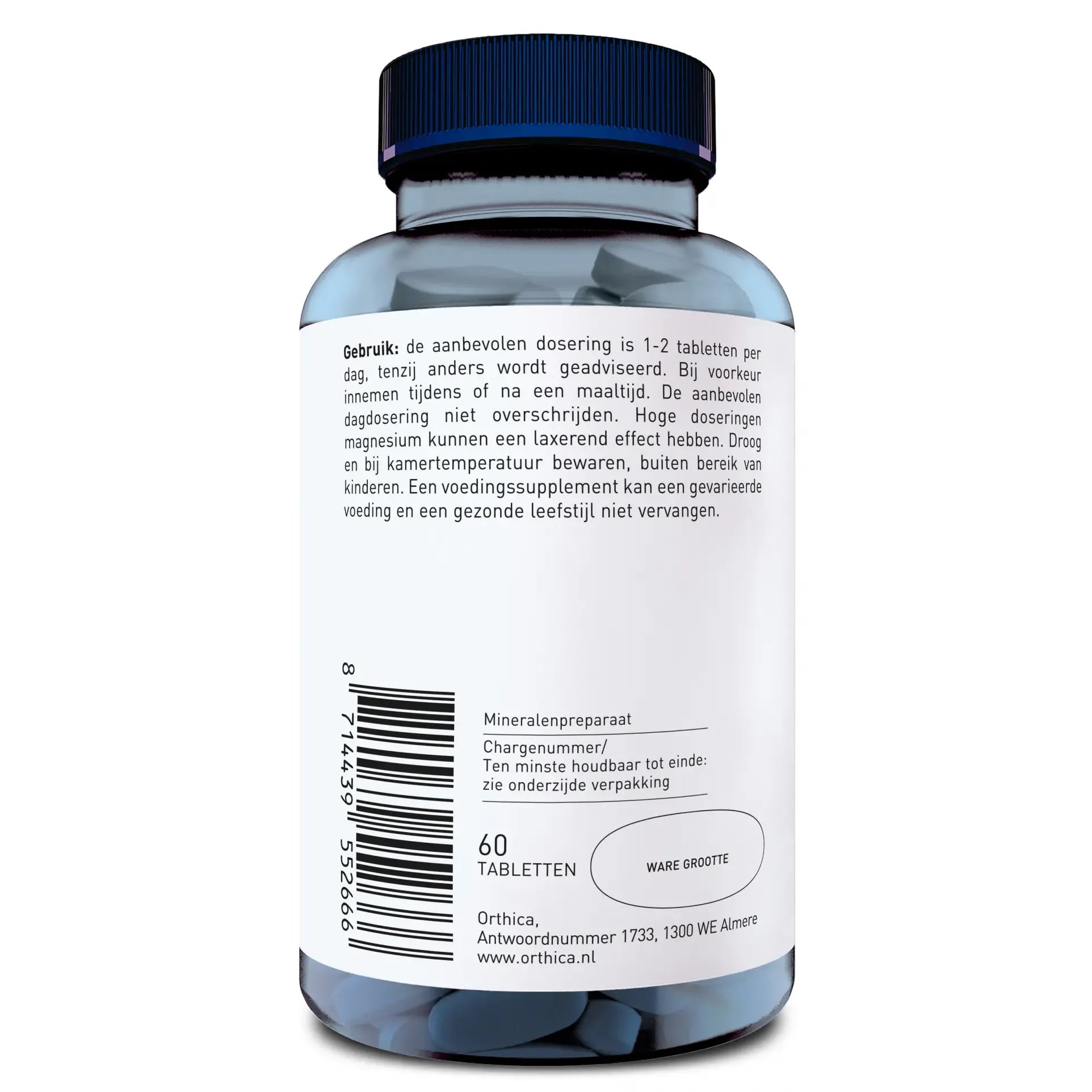 Orthica Magnesiumcitraat-200 60 tabletten (afbeelding 2)
