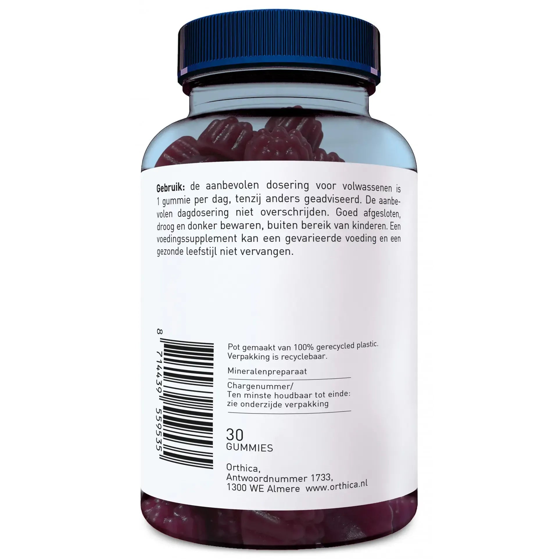 Orthica Magnesiumcitraat 150 30 gummies