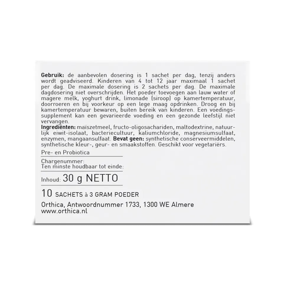 Orthica Orthiflor Plus 10 sachets (afbeelding 2)