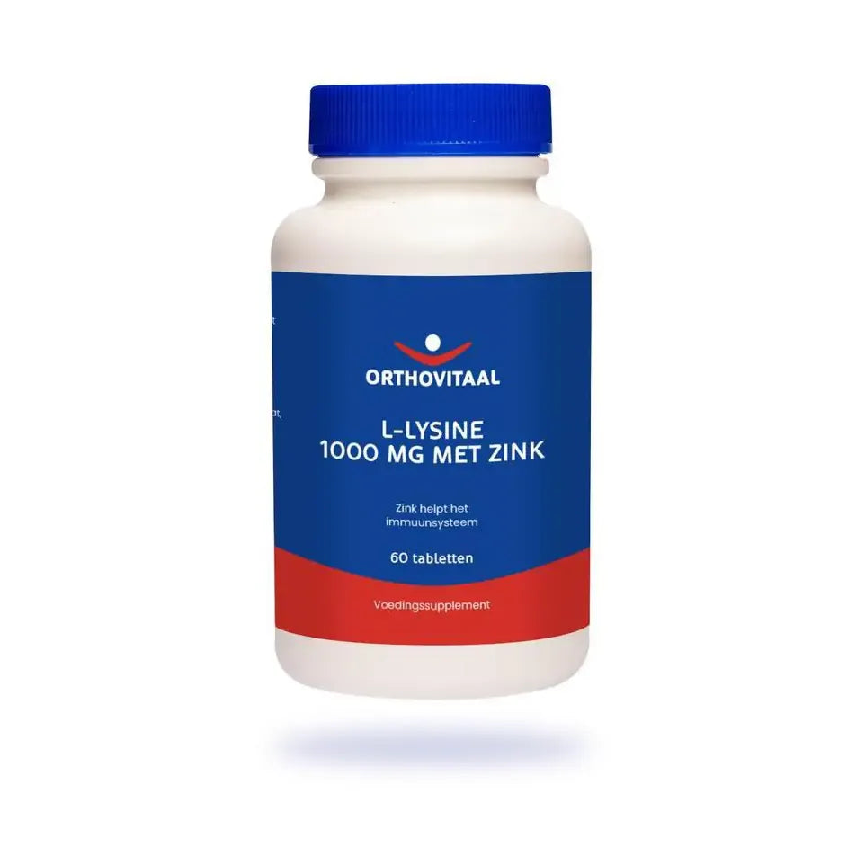 Orthovitaal L-Lysine 1000 mg met zink 60 tabletten