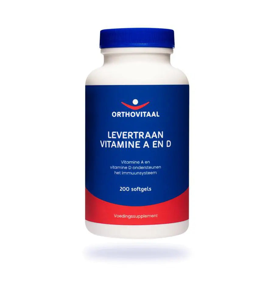 Orthovitaal Levertraan Vitamine A en D 200 softgels
