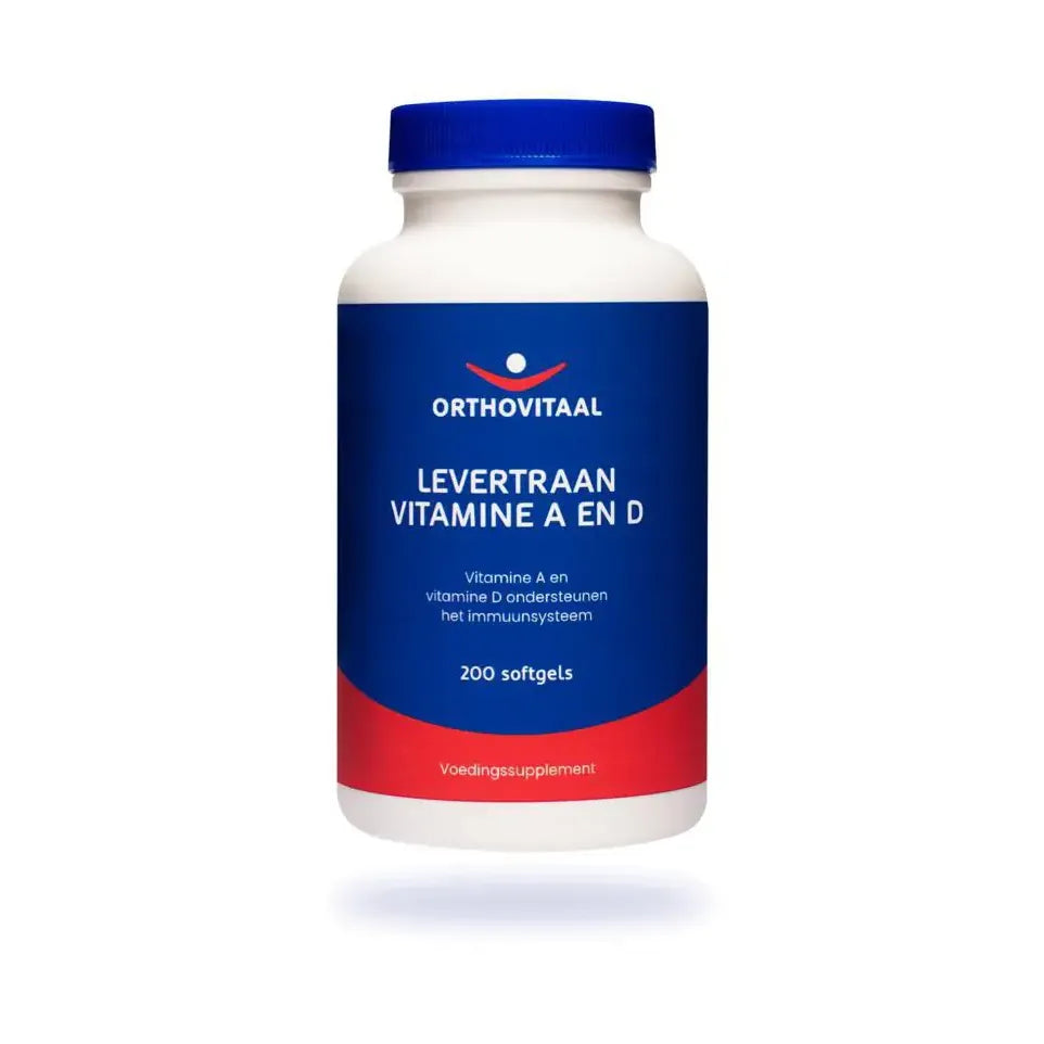 Orthovitaal Levertraan Vitamine A en D 200 softgels