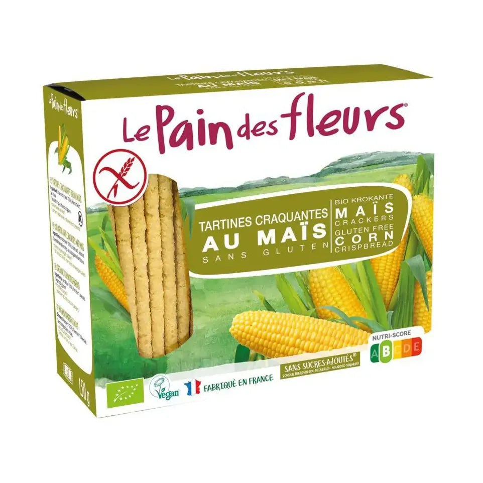 Le Pain Des Fleurs Mais rijst crackers 150 gram