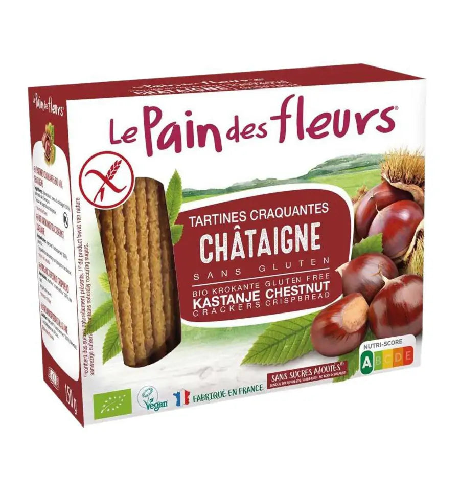 Le Pain Des Fleurs Tamme kastanje crackers 150 gram