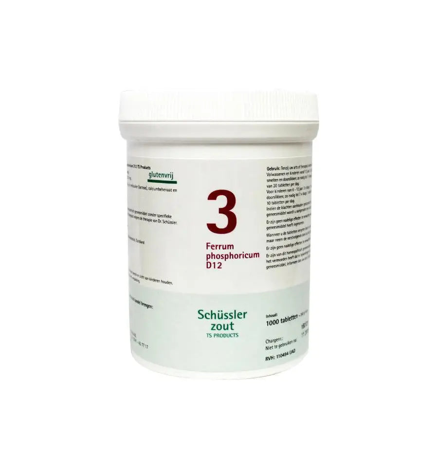 Pfluger Ferrum phosphoricum 3 D12 Schussler 1000 tabletten