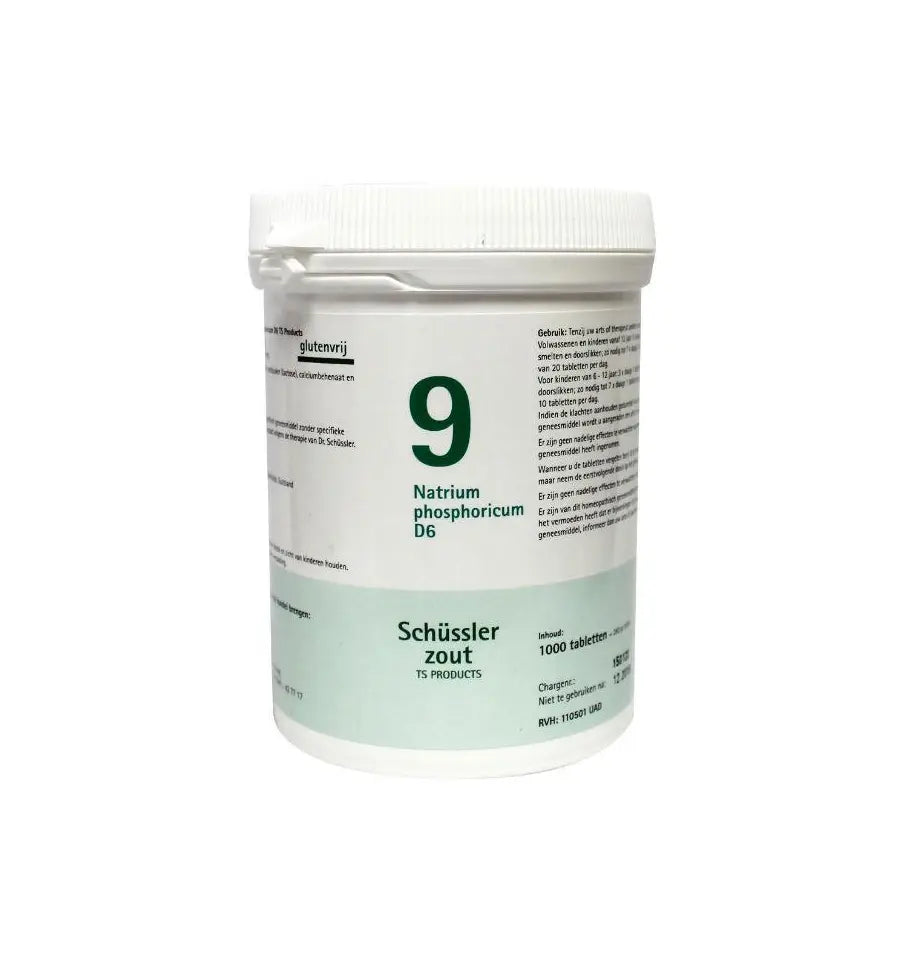 Pfluger Natrium phosphoricum 9 D6 Schussler 1000 tabletten
