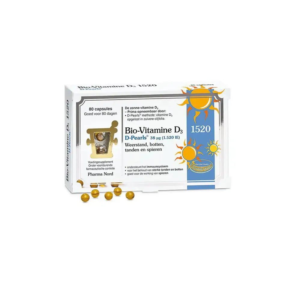 Pharma Nord Bio vitamine D3 38 mcg 80 capsules