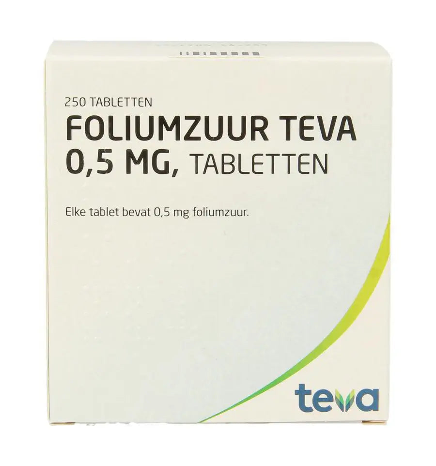 Teva Foliumzuur 0.5 250 tabletten