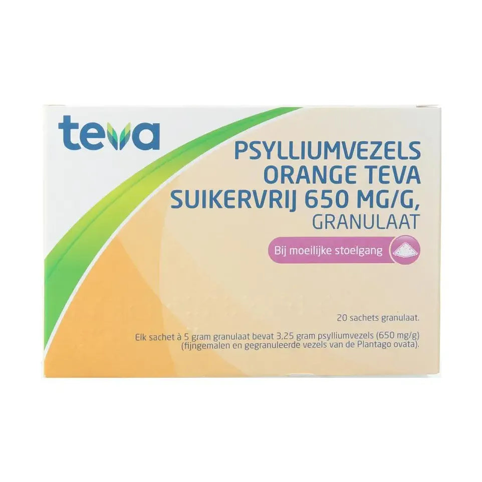 Teva Psylliumvezels orange granulaat SKV 20 sachets
