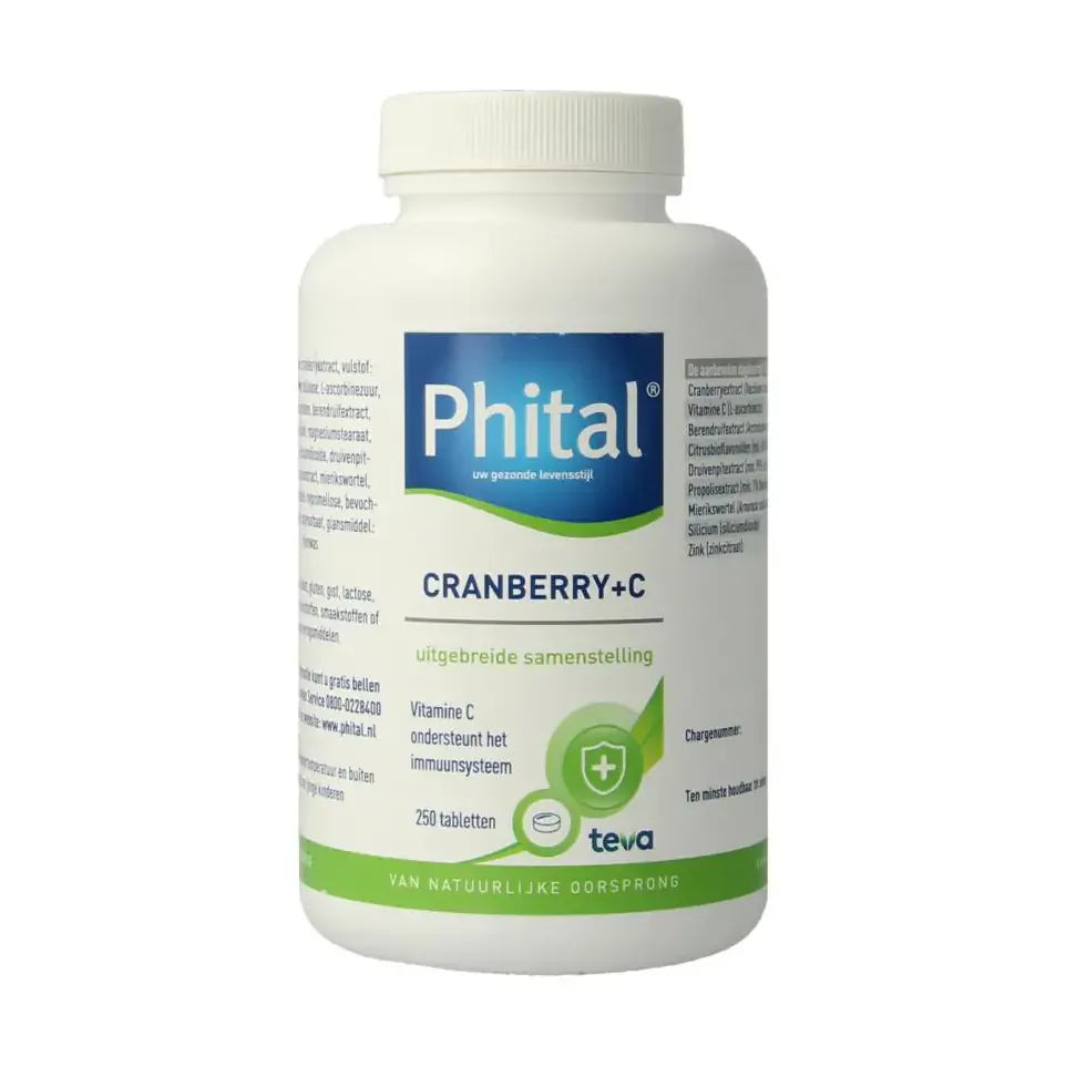 Phital Cranberry + C 250 tabletten