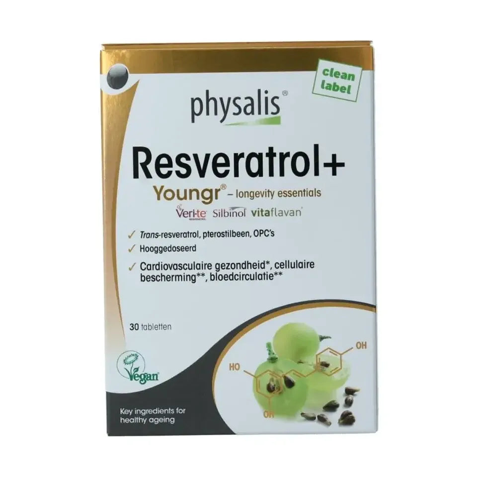 Physalis Resveratrol + vegan 30 tabletten
