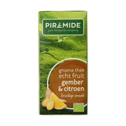 Piramide Groene thee met gember en citroen 20 zakjes