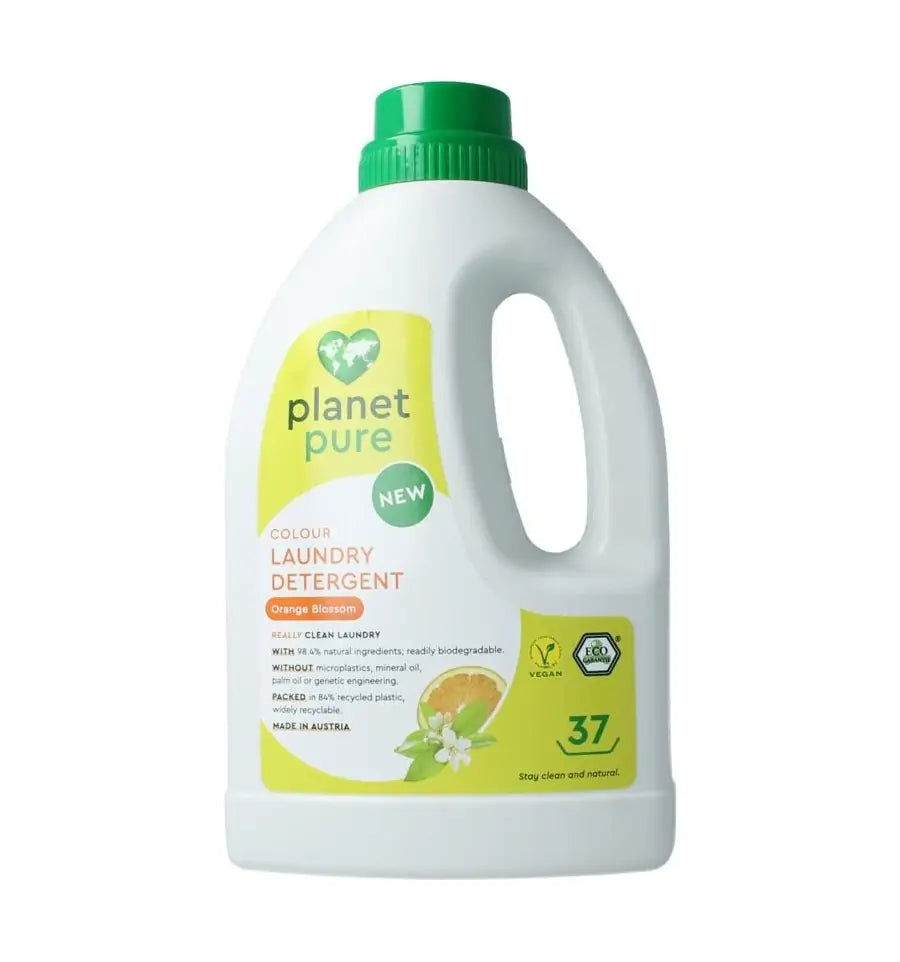 Planet Pure Wasmiddel vloeibaar gekleurde was orange 1480 ml