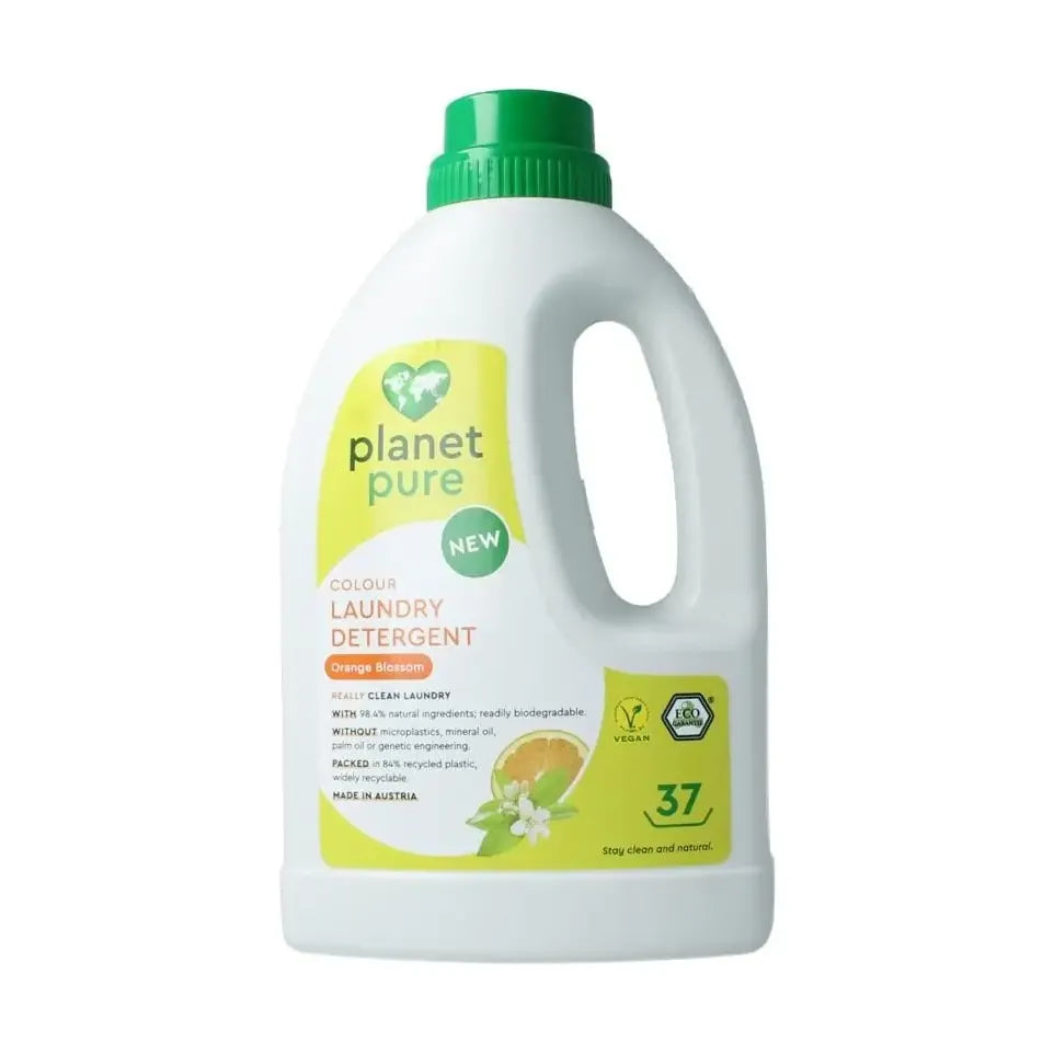 Planet Pure Wasmiddel vloeibaar gekleurde was orange 1480 ml