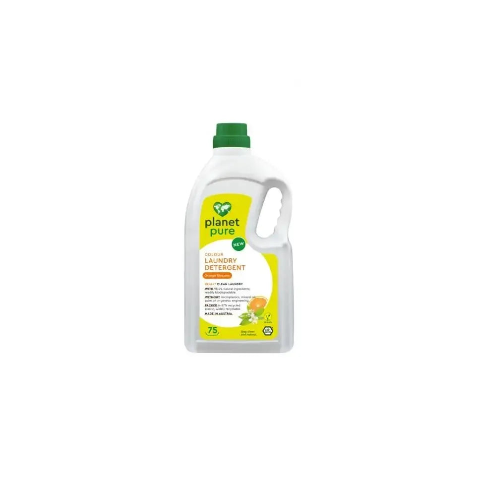 Planet Pure Wasmiddel vloeibaar gekleurde was orange 3 liter (afbeelding 2)